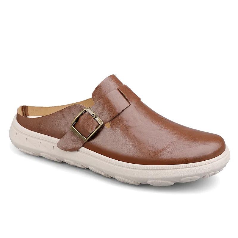 Men's Comfortable Slip-On Slippers Soft Light Driving Shoes-Karanmore