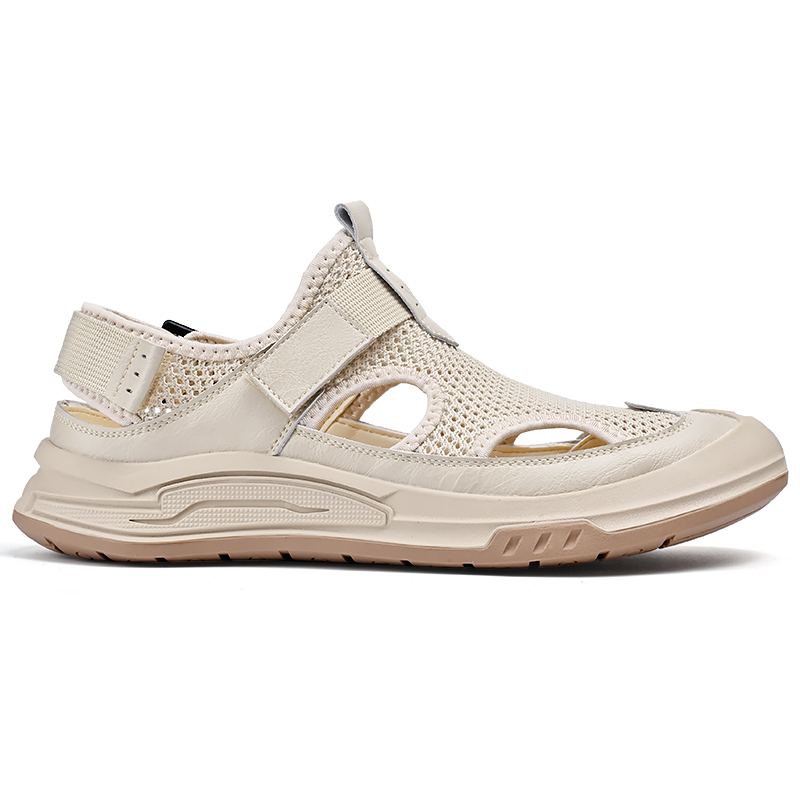 Men's Comfortable Hook&Loop Walking Sandals Breathable Outdoor Shoes for Summer-Karanmore