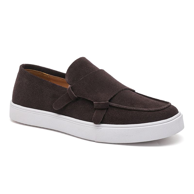 Handmade Men's Slip-on Monk Loafers 