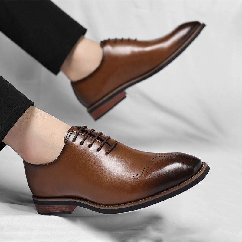 Men's Reconstituted Leather Oxford Shoes