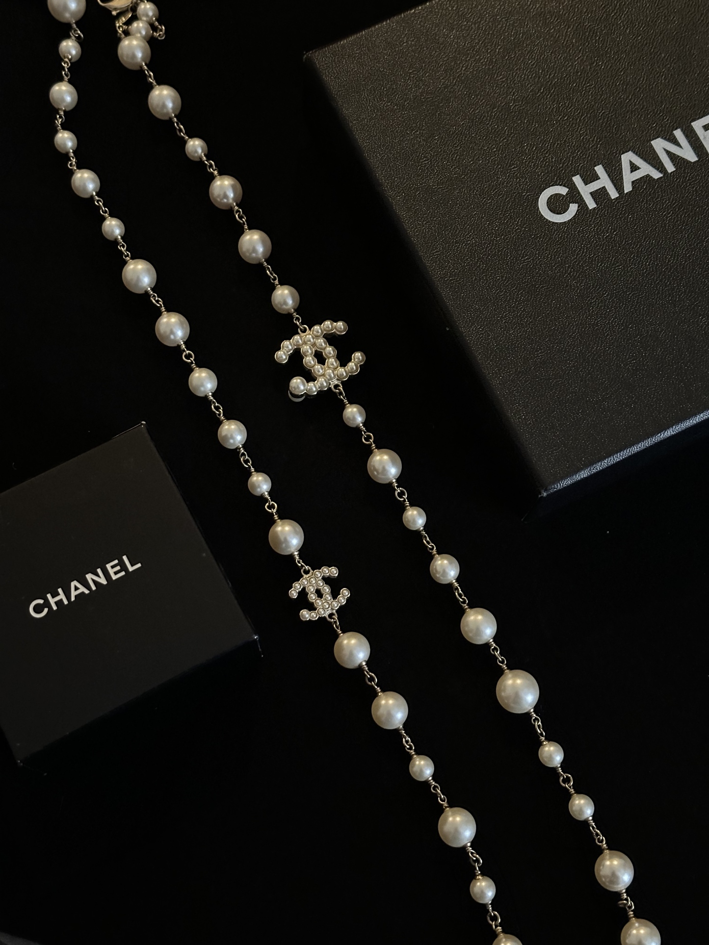 C Pearl Double C Necklace