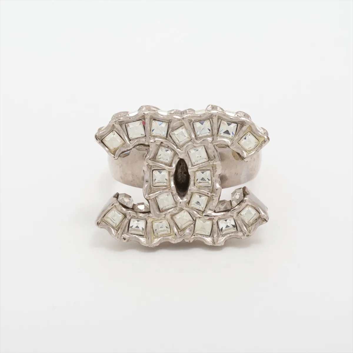 C Double C square diamond ring