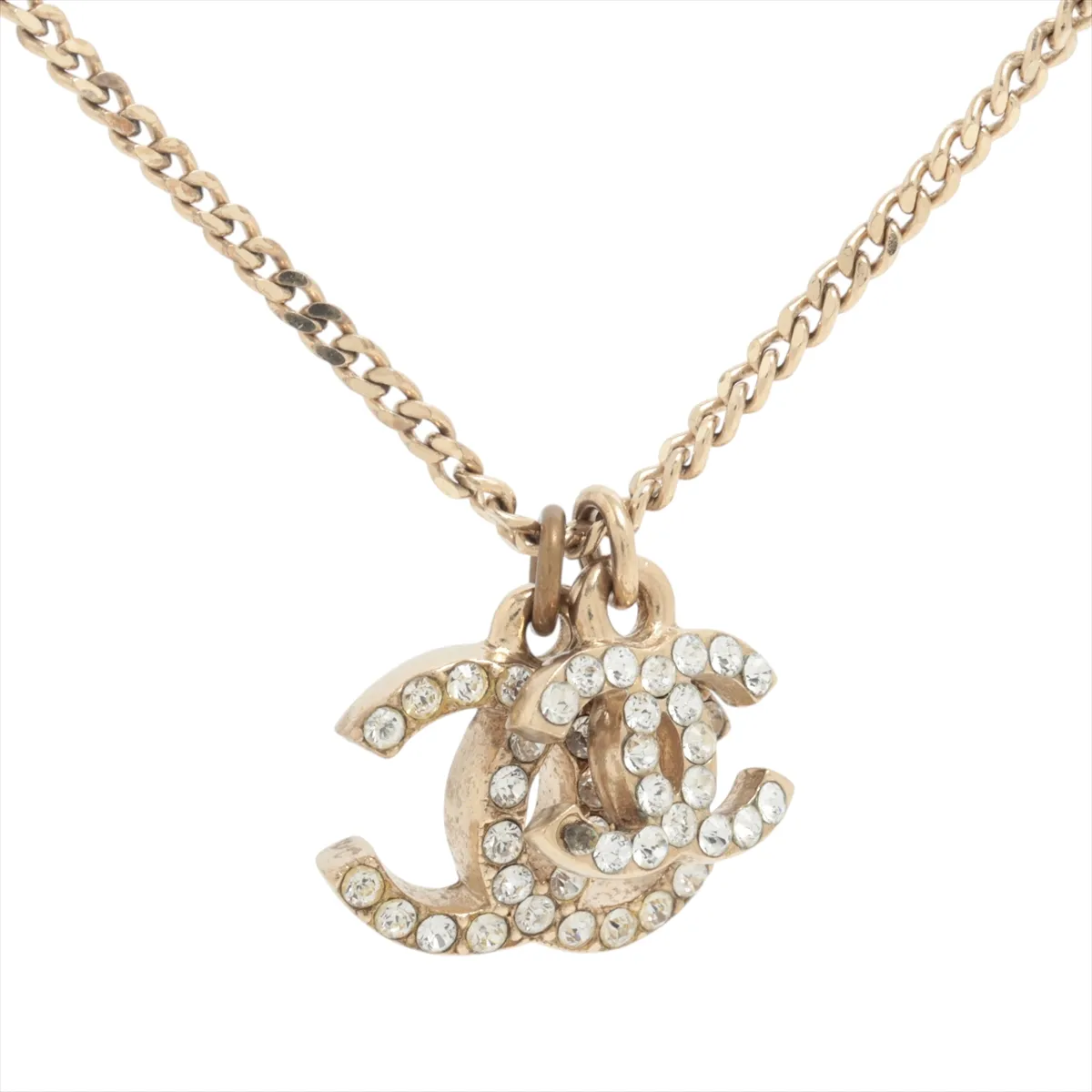 C Double Full diamond double C Necklace