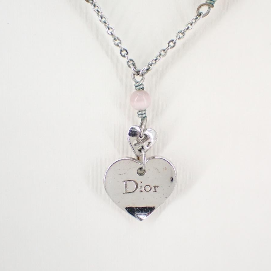D Heart nameplate necklace