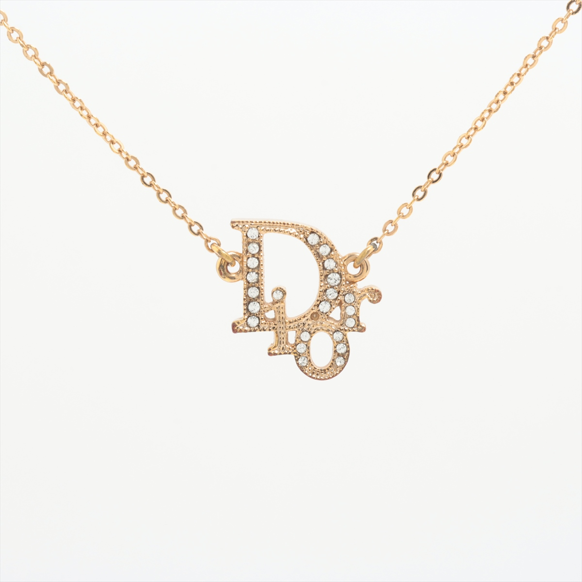 D Gold rhinestone necklace