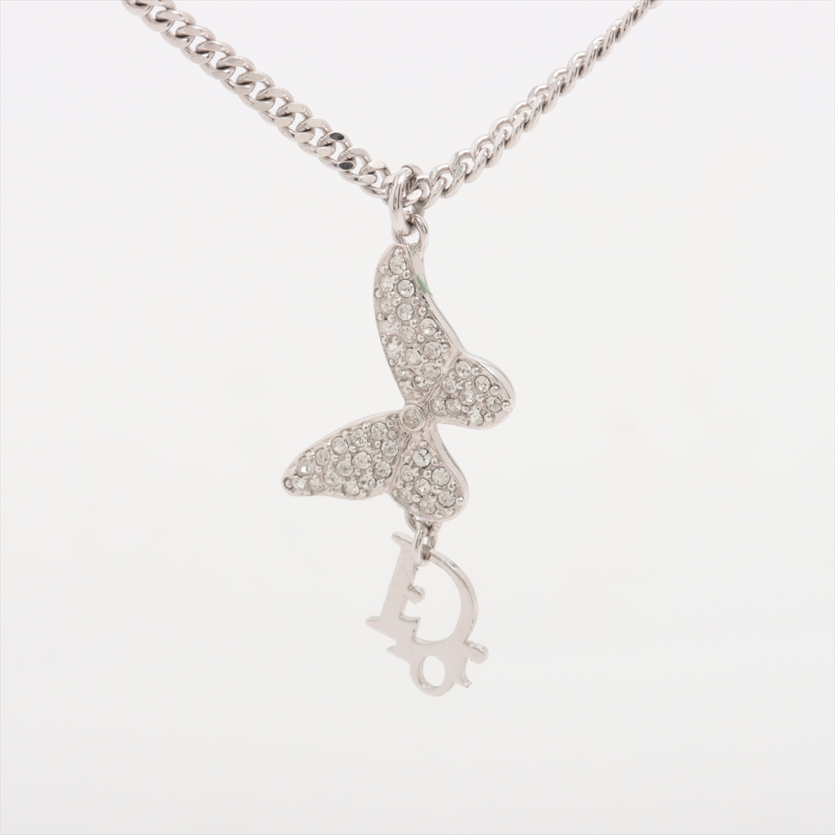 D Diamond Butterfly Necklace