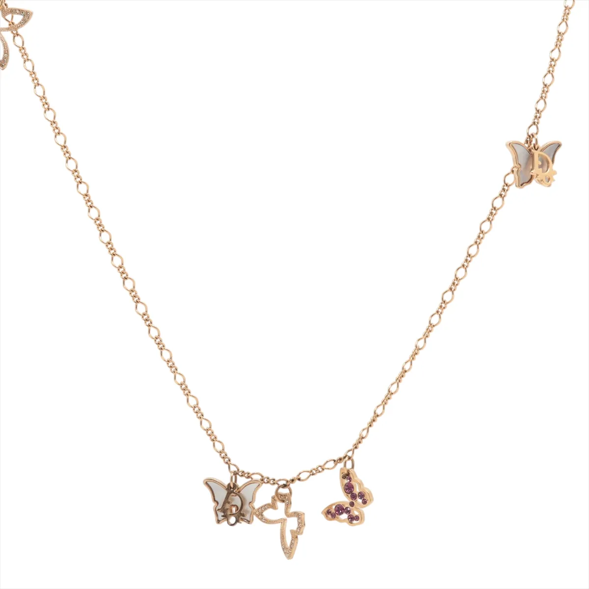 D Butterfly diamond necklace