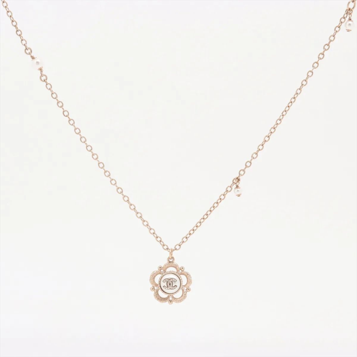 C Sunflower Pearl Necklace