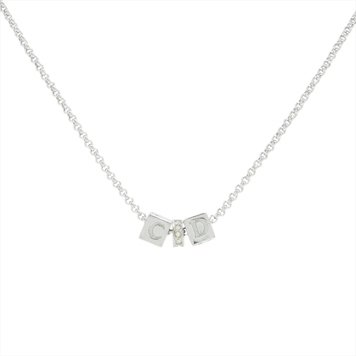 D Square logo necklace
