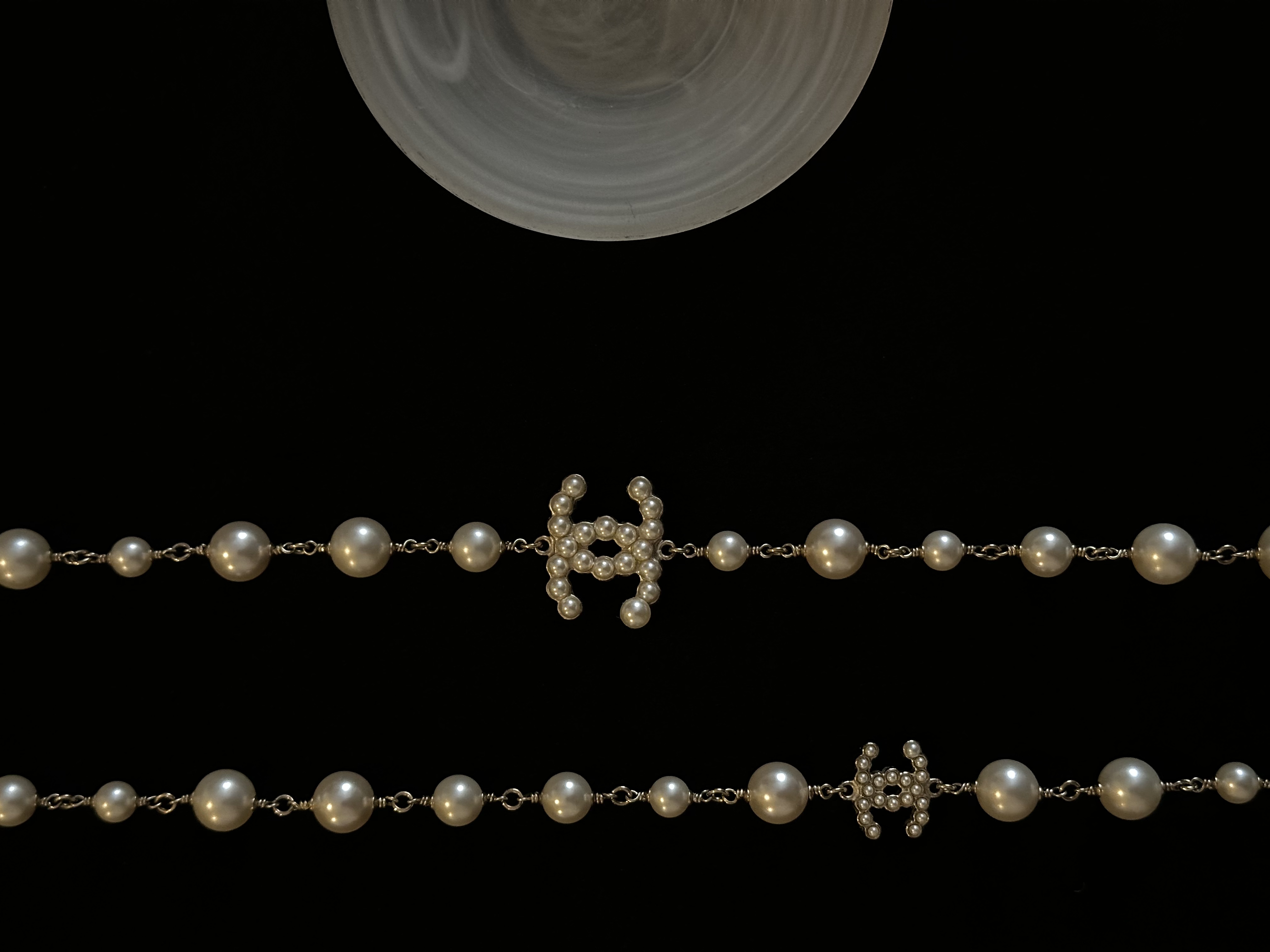 C Pearl Double C Necklace