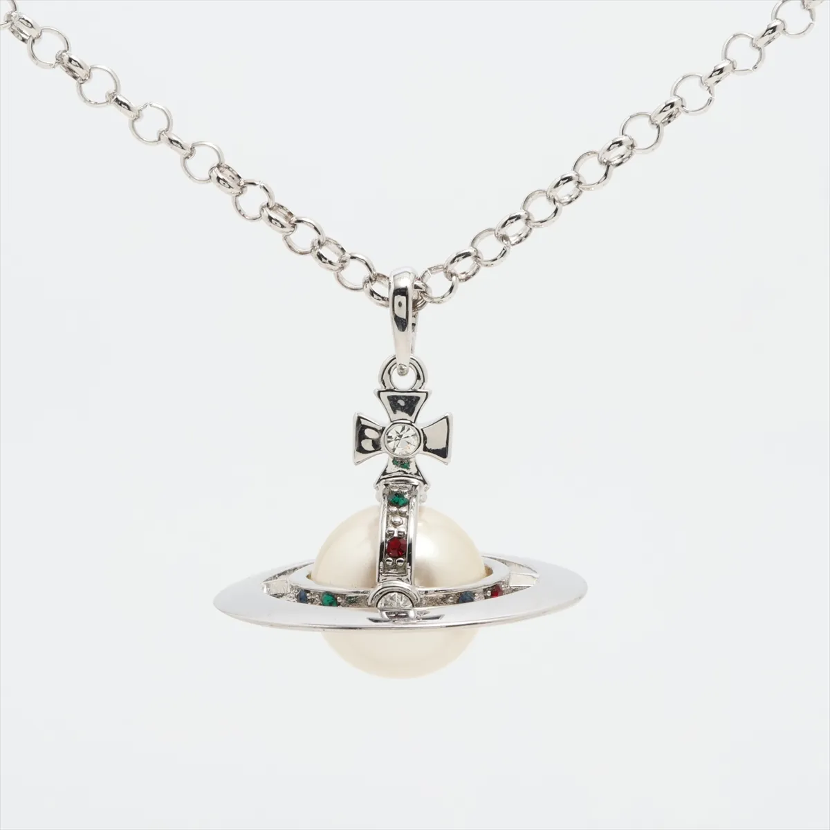 V Saturn Orb Necklace