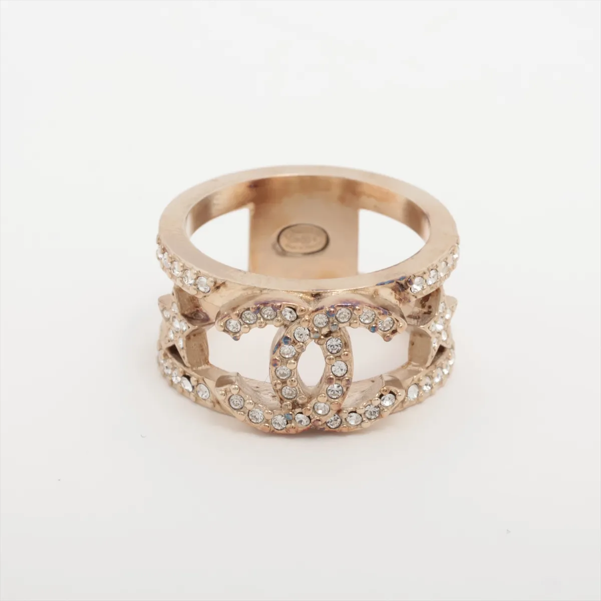 C Double C Full Diamond Star Ring