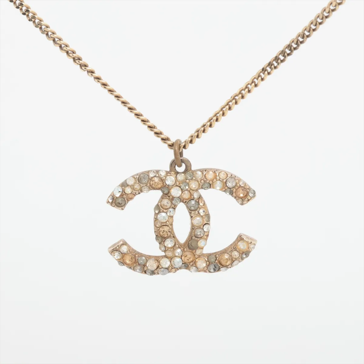 C Double C full diamond necklace