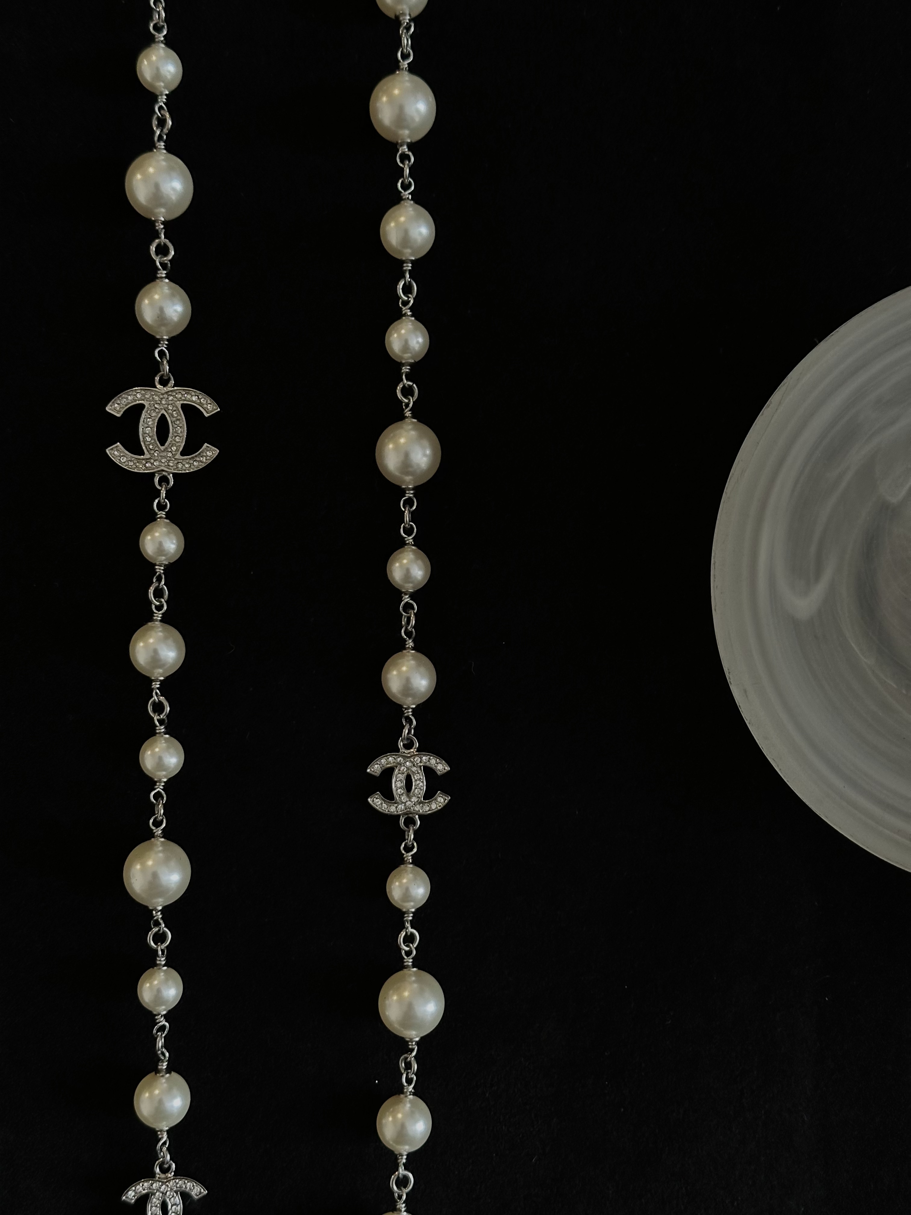 C Pearl Double C Necklace