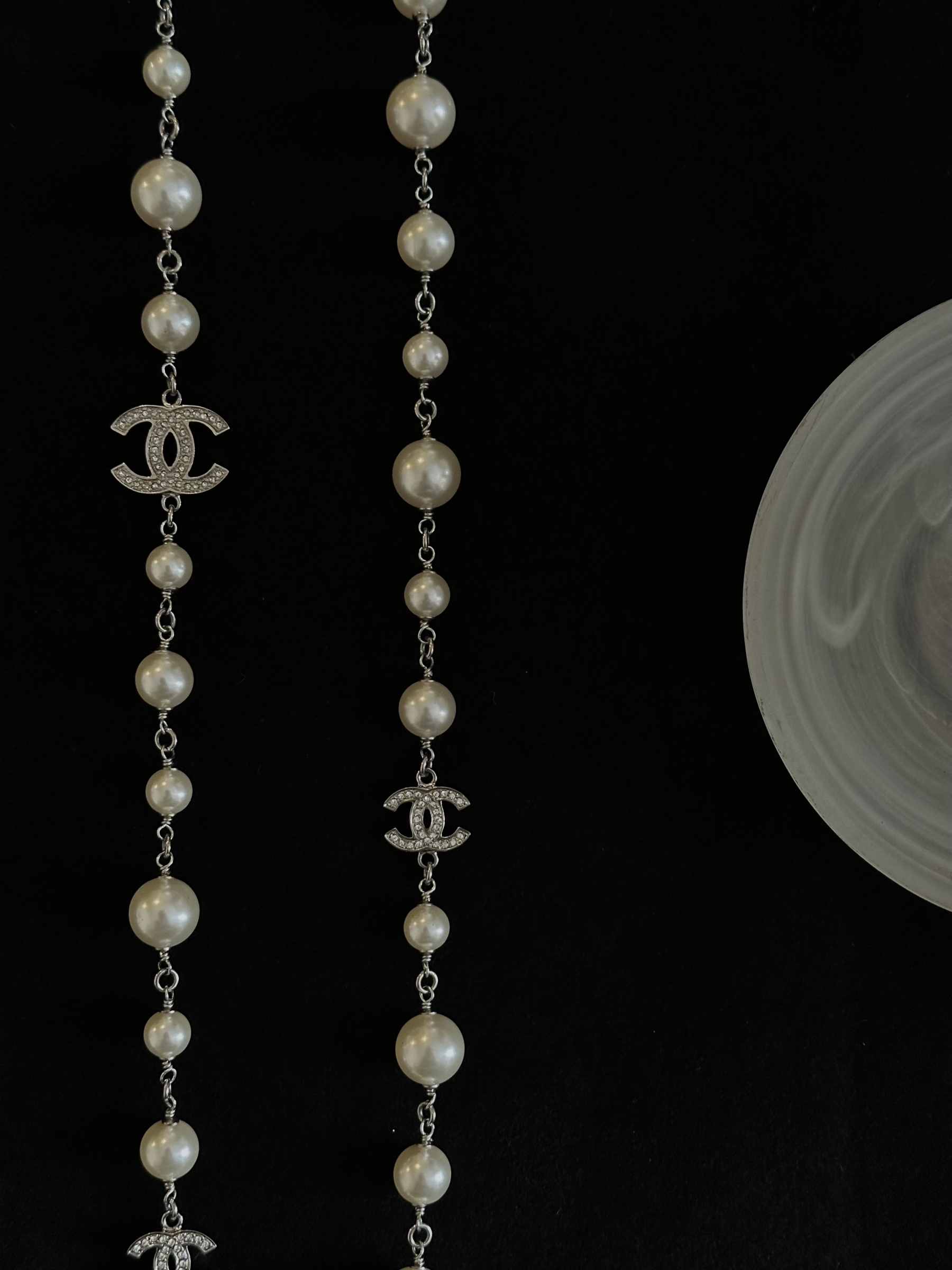 C Pearl Double C Necklace