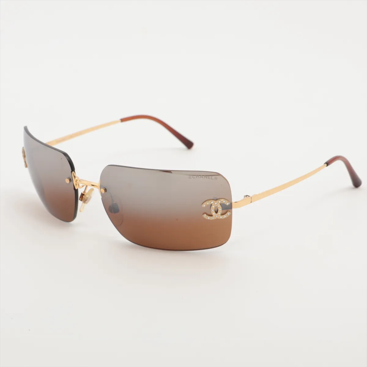 C Frameless gradient sunglasses