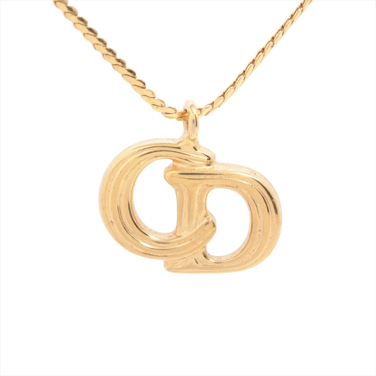 D CD vertical pattern necklace