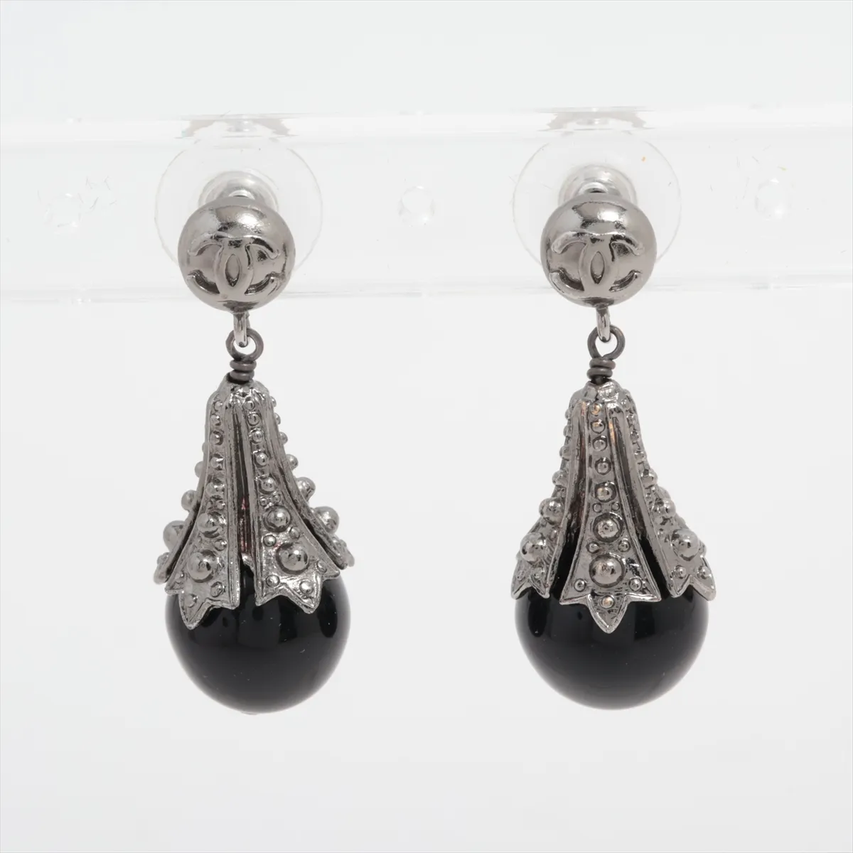 C Iron Tower Pendant Earrings