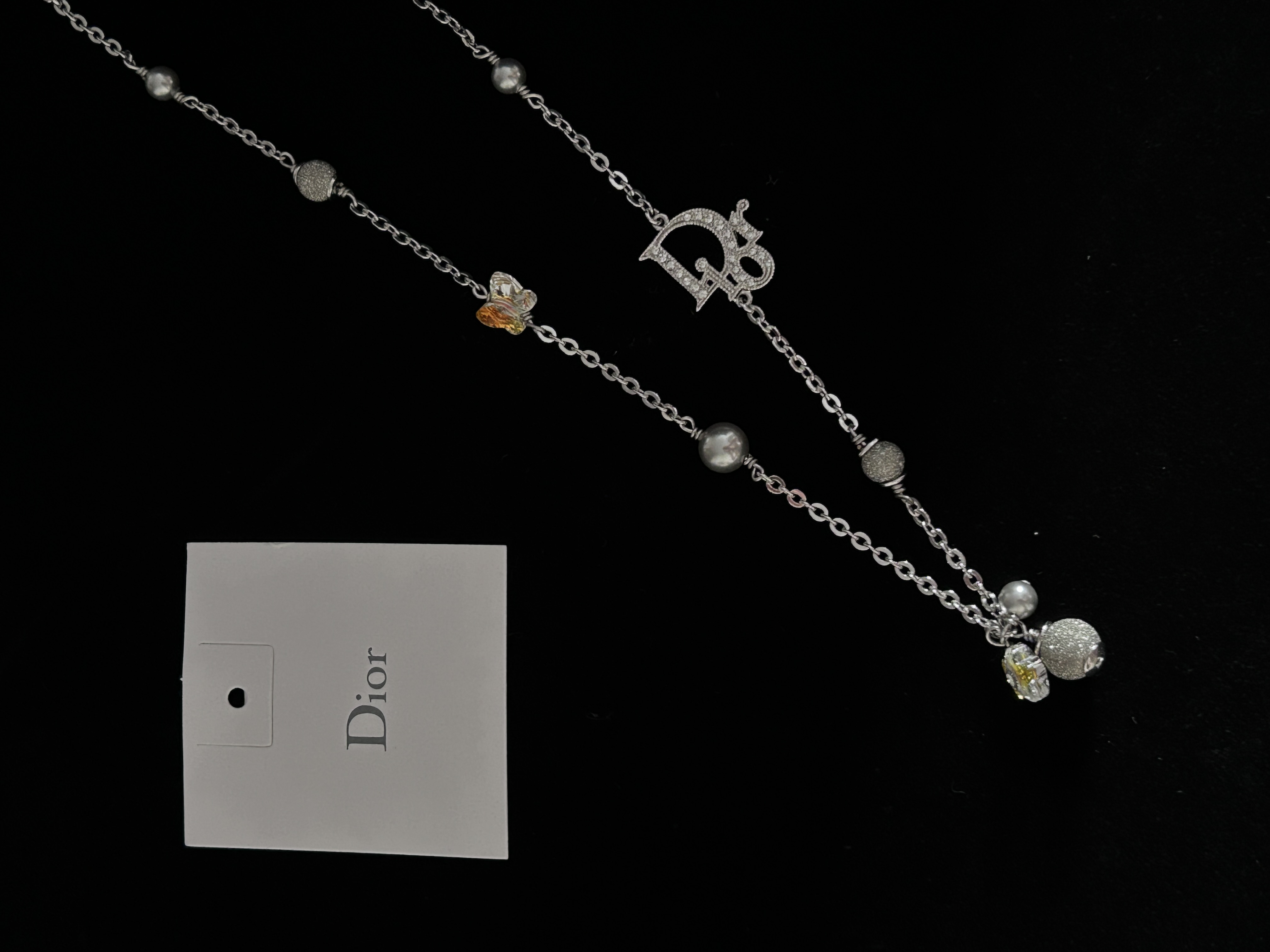 D Letter beaded necklace
