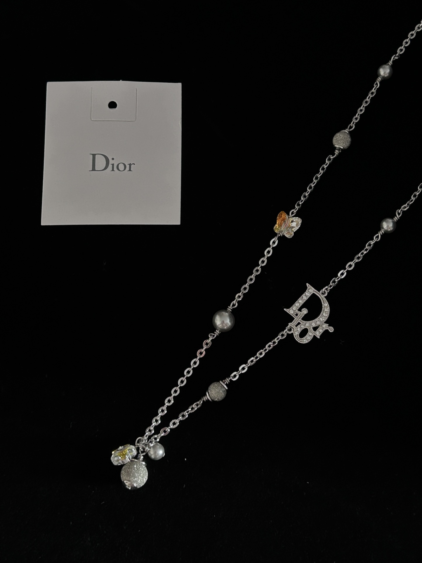 D Letter beaded necklace
