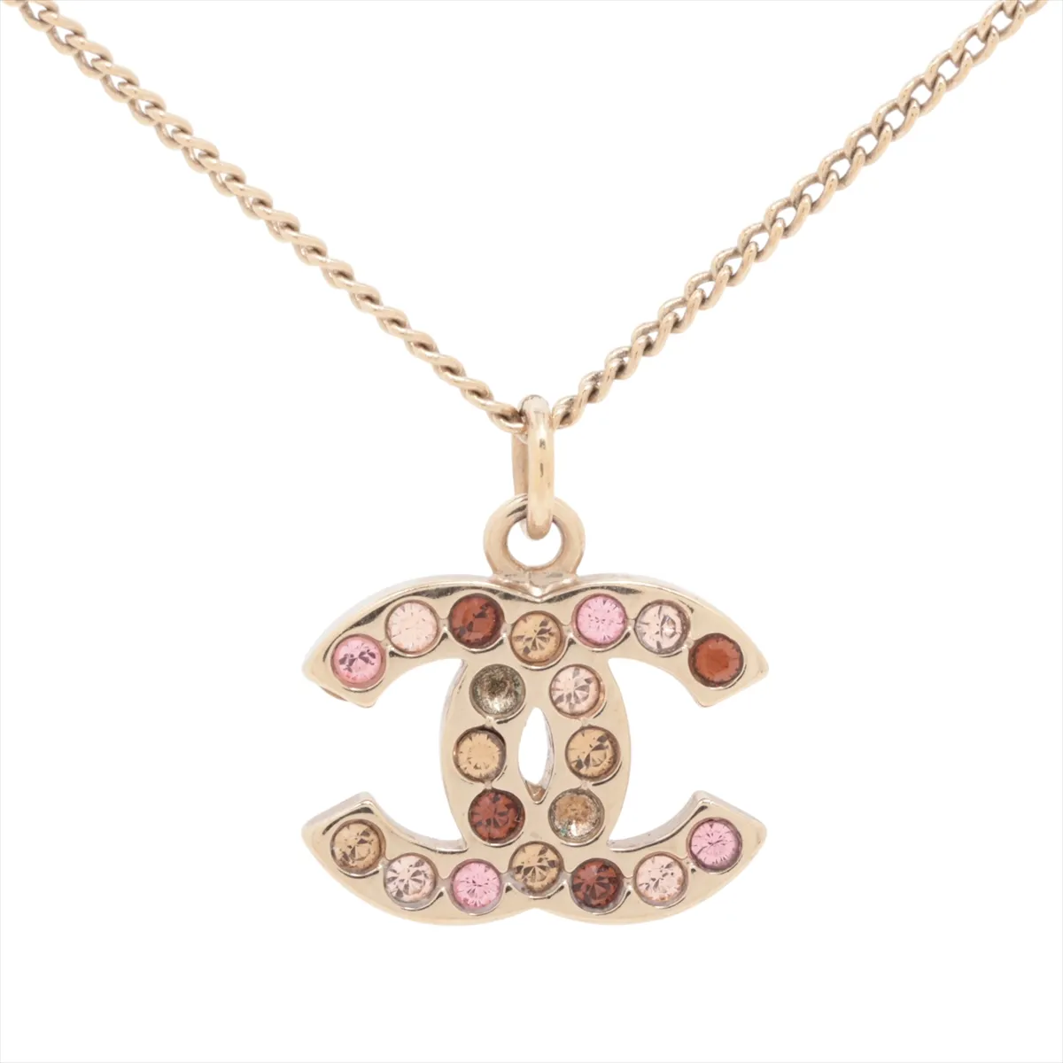 C Colored Diamond Double C Necklace