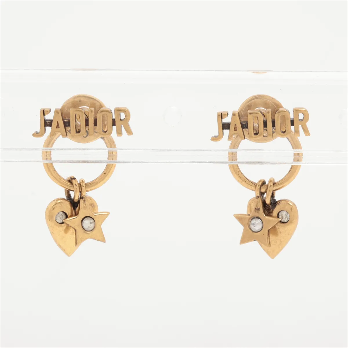 D Star letter earrings