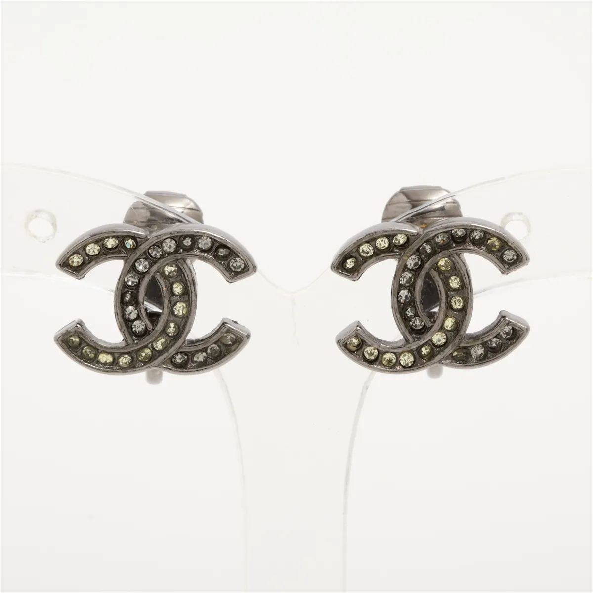 C Double C full diamond earrings