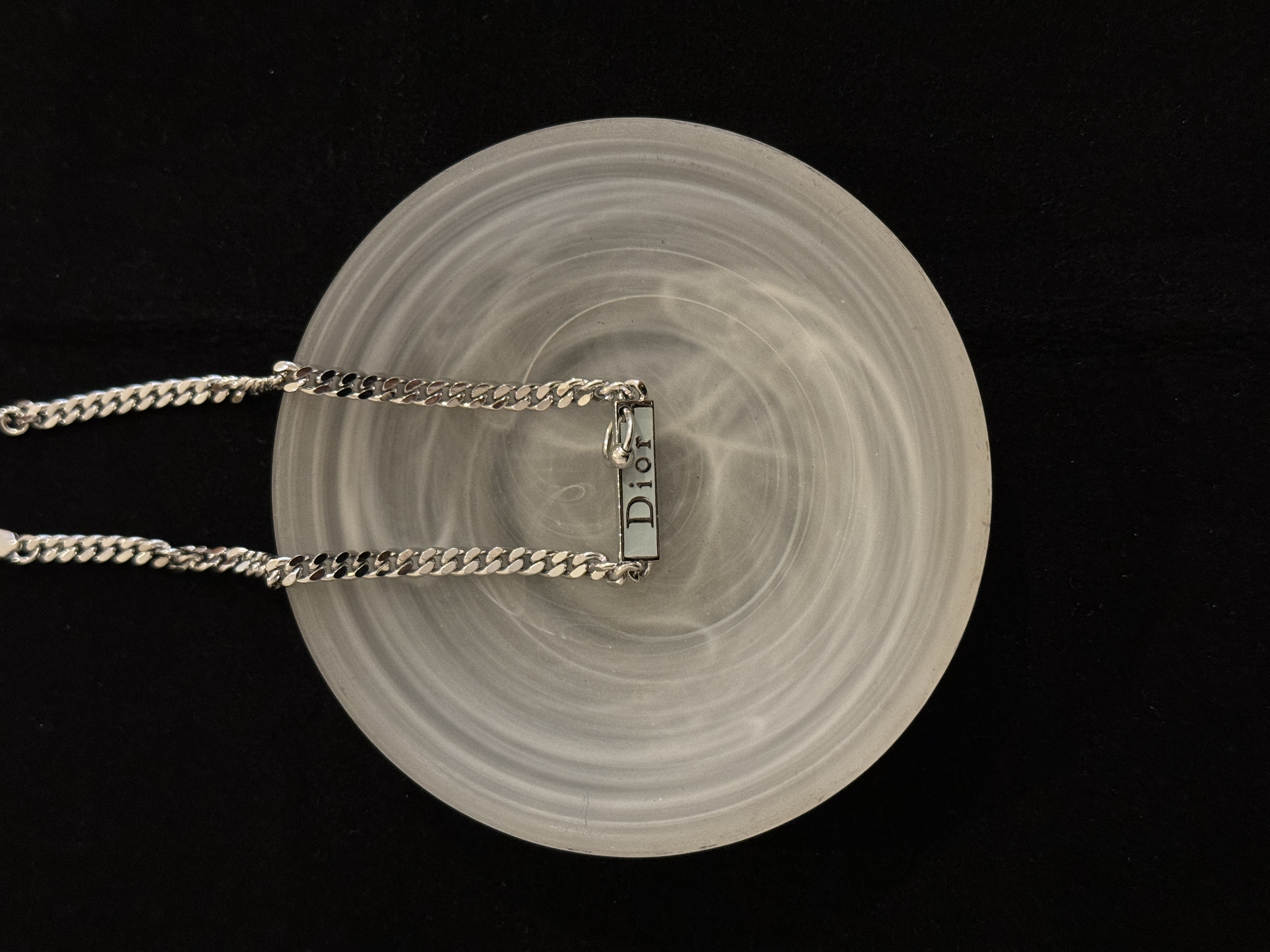 D Nameplate enamel necklace