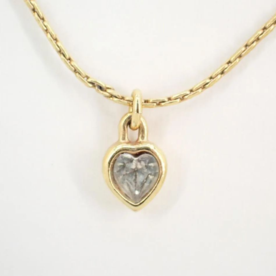 D Golden love necklace