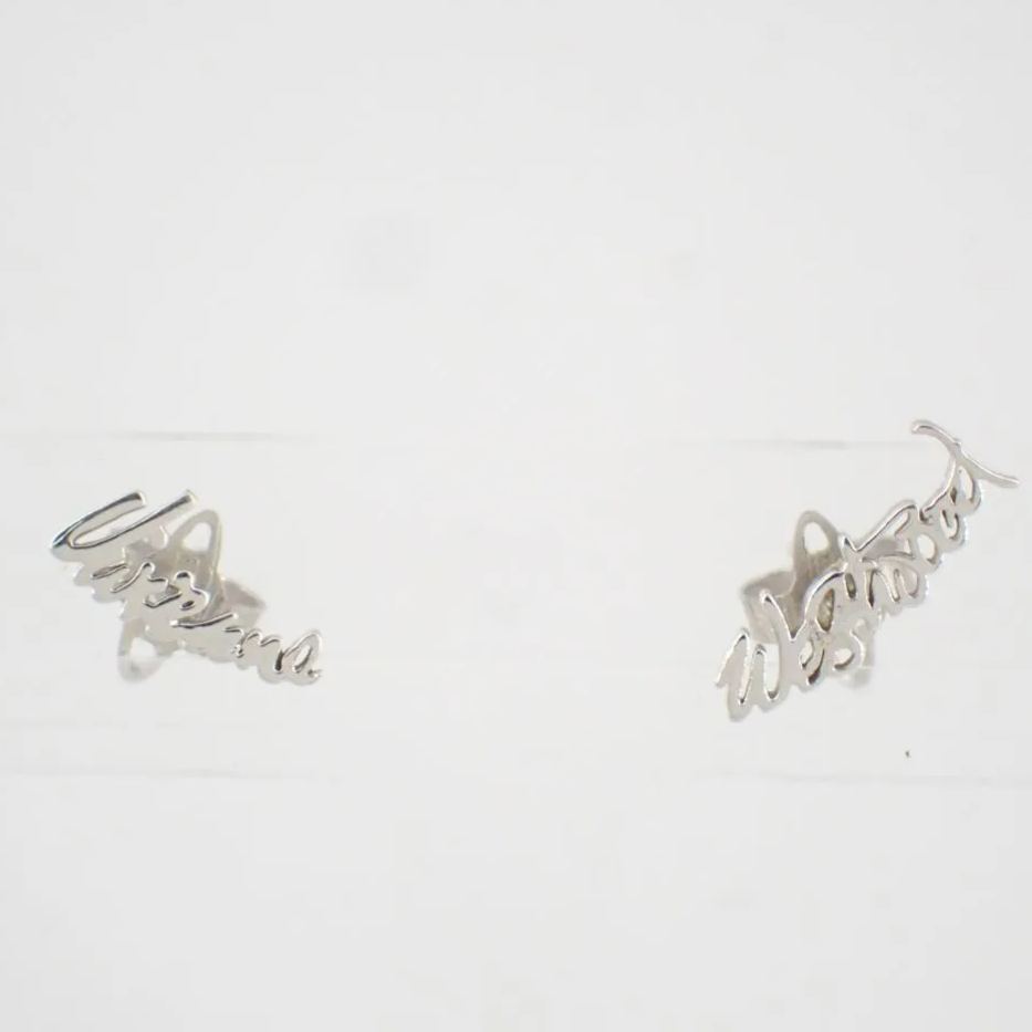 V Character Earrings