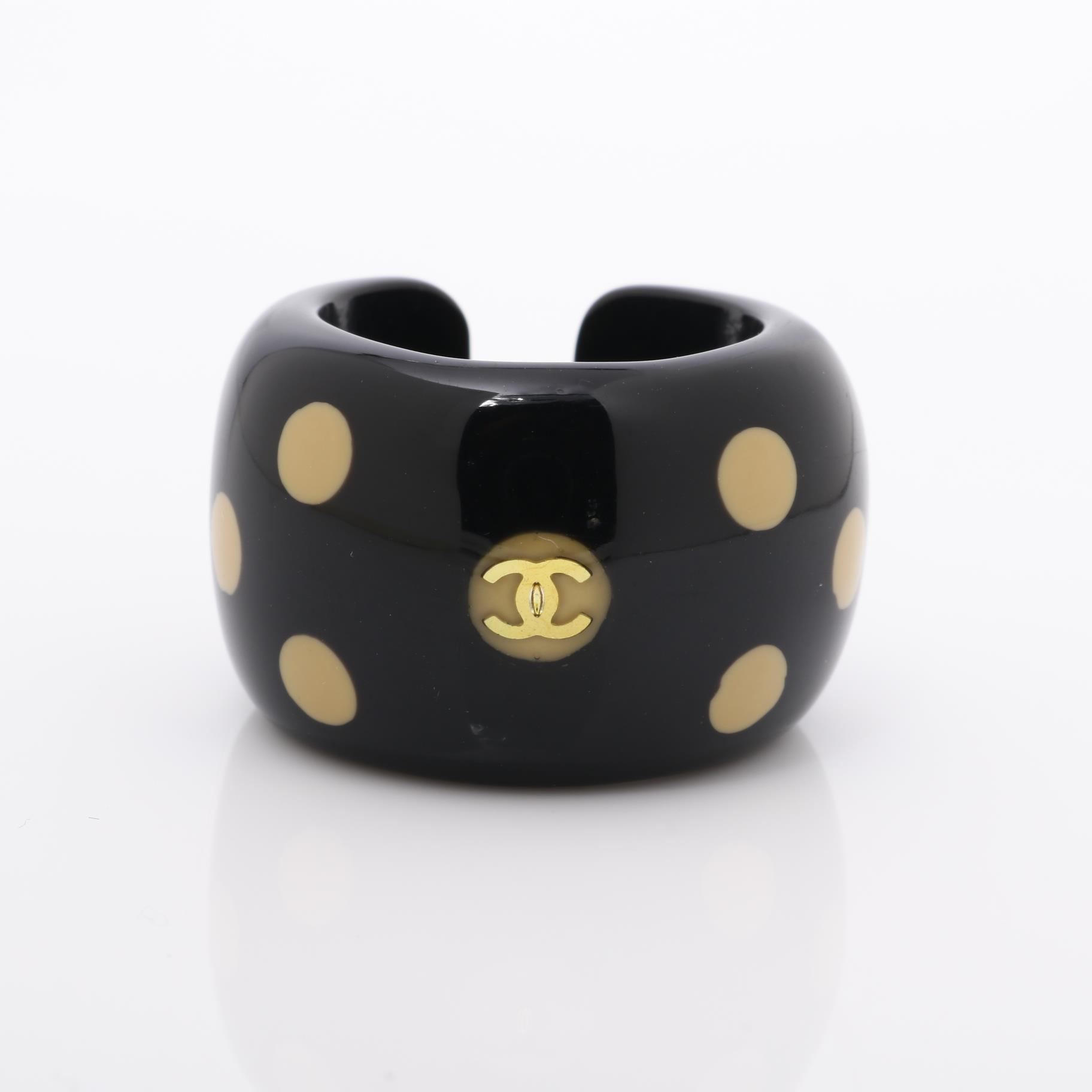 C Open Polka Dot Ring