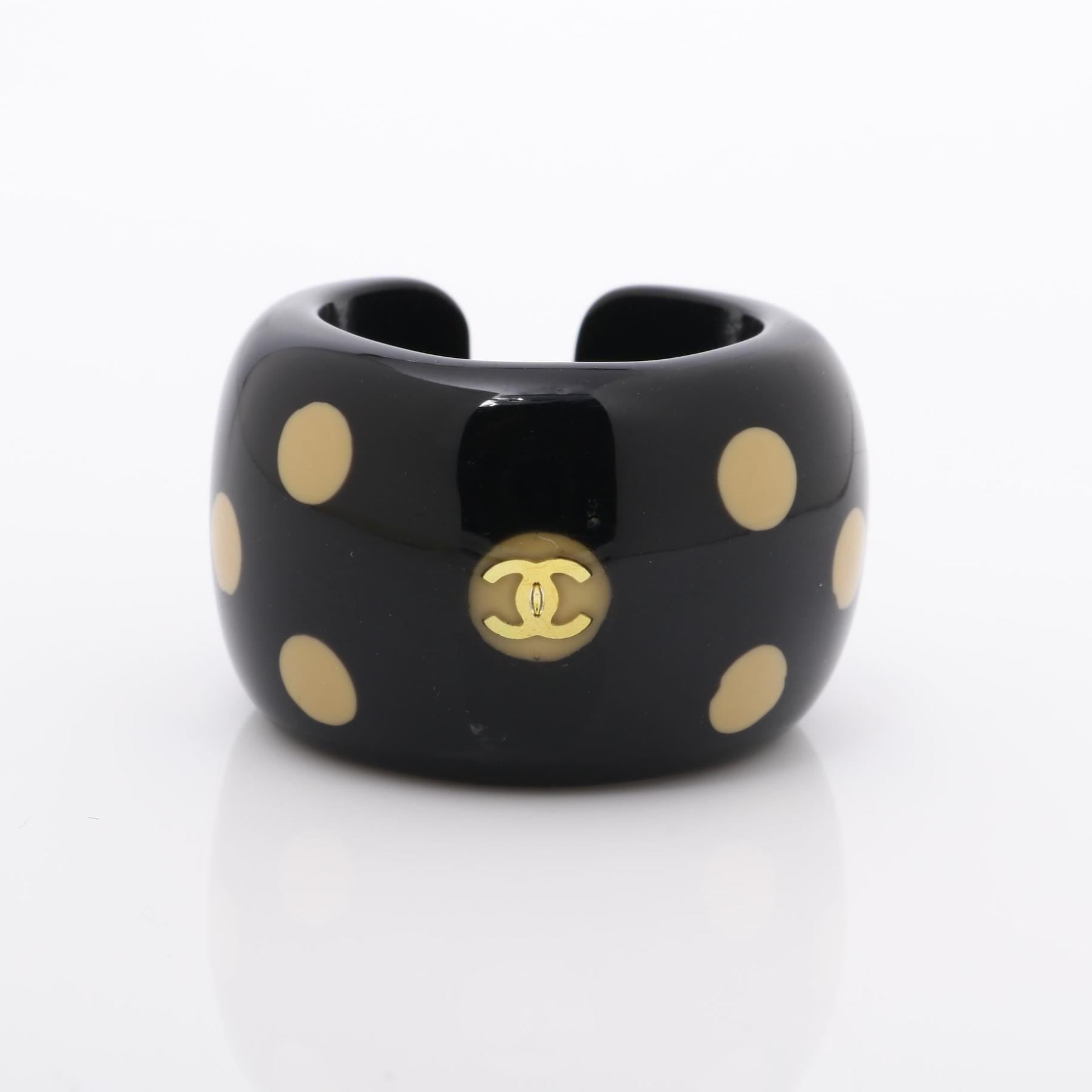 C Open Polka Dot Ring