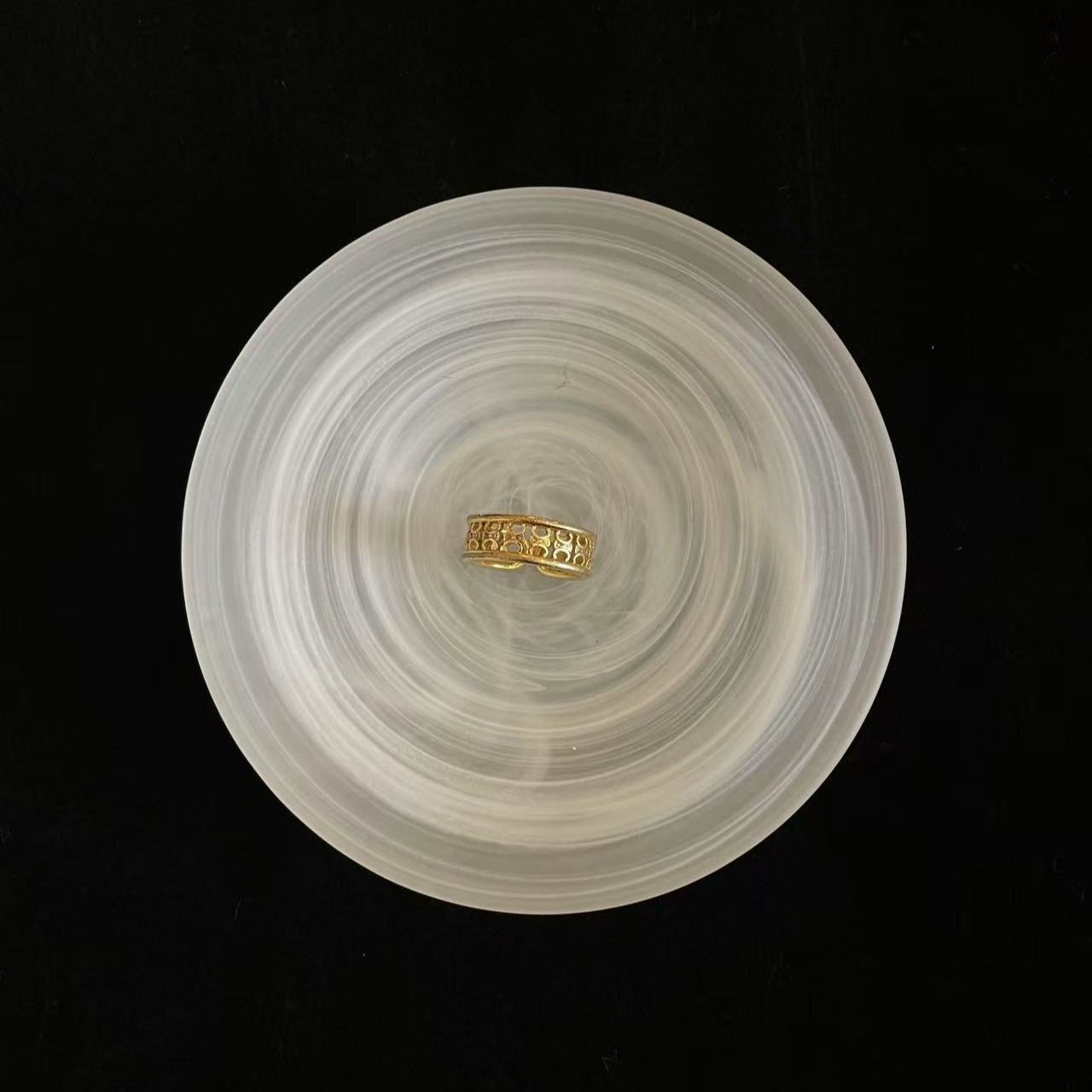 C Hollow logo ring