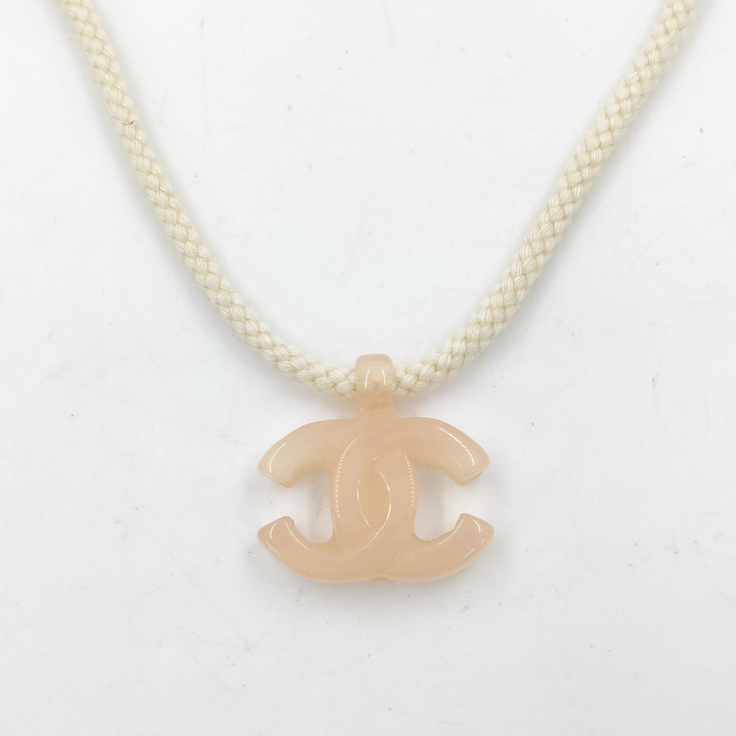 C Jade hemp rope necklace