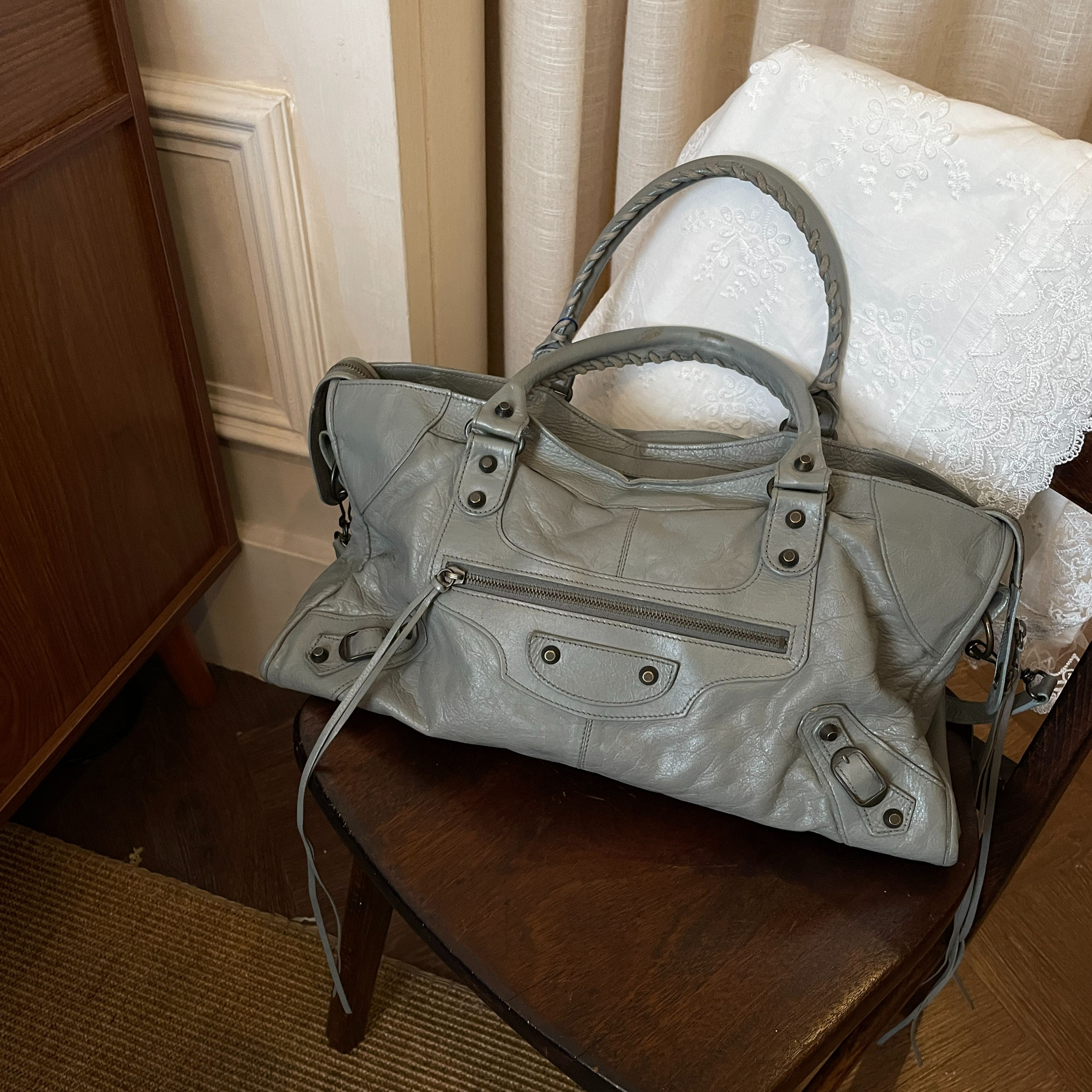 B Haze Blue Motorcycle Bag