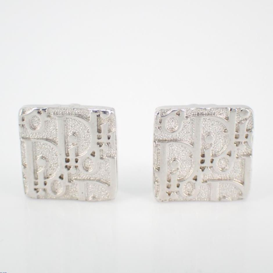 D Silver enamel earrings