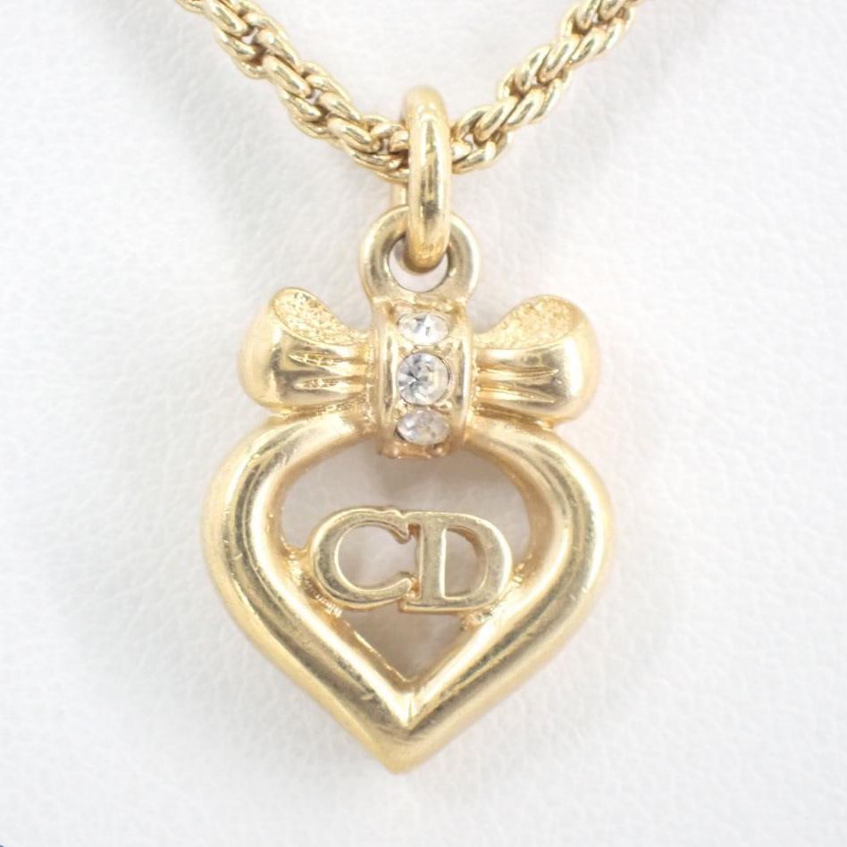 D Gold Heart CD Necklace