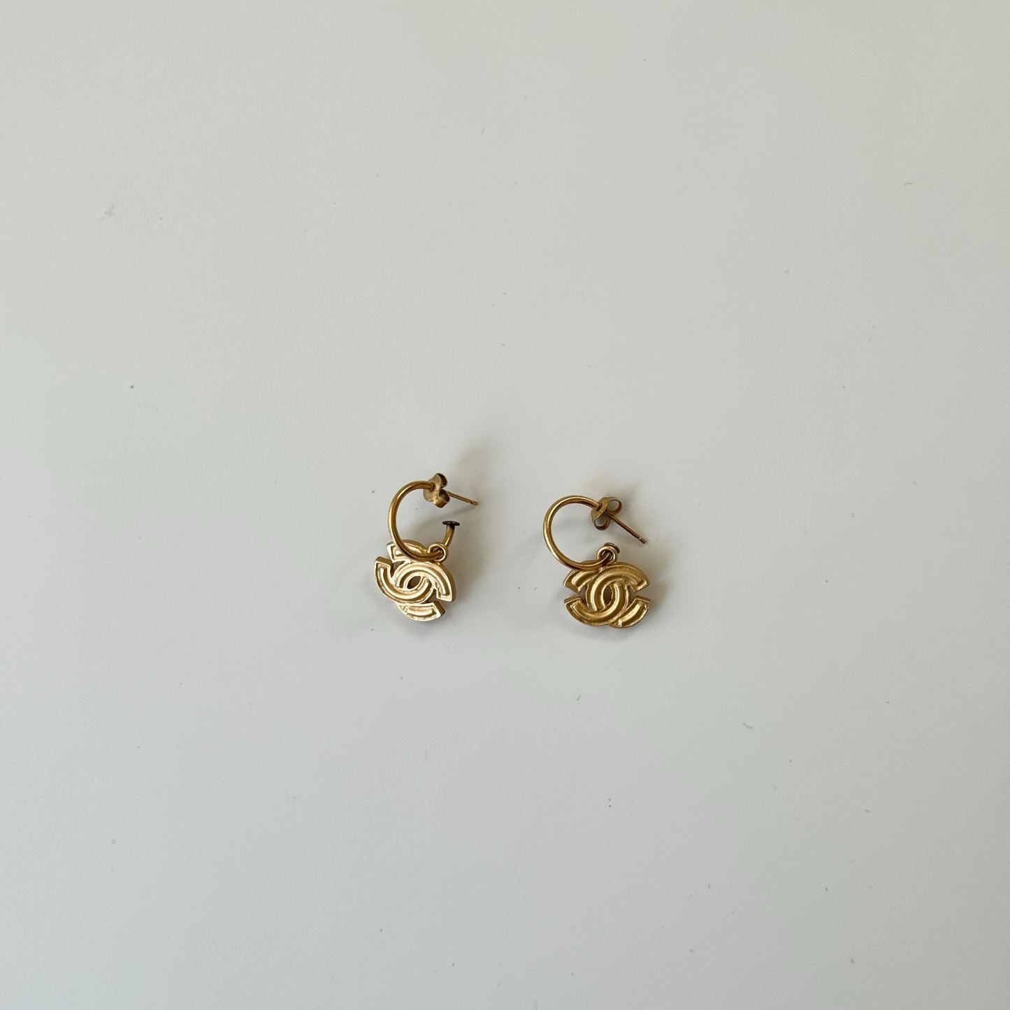 C Double C embossed lava earrings