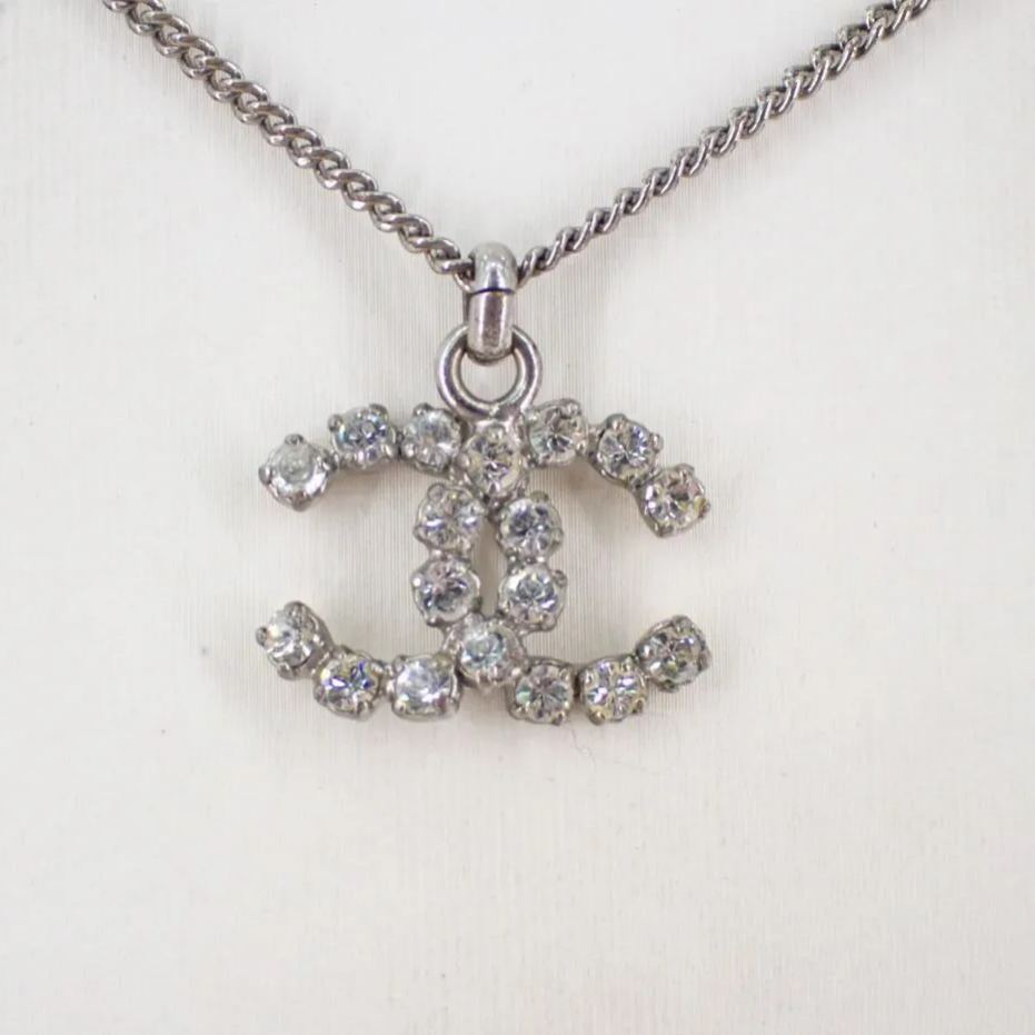 C Double C full diamond necklace
