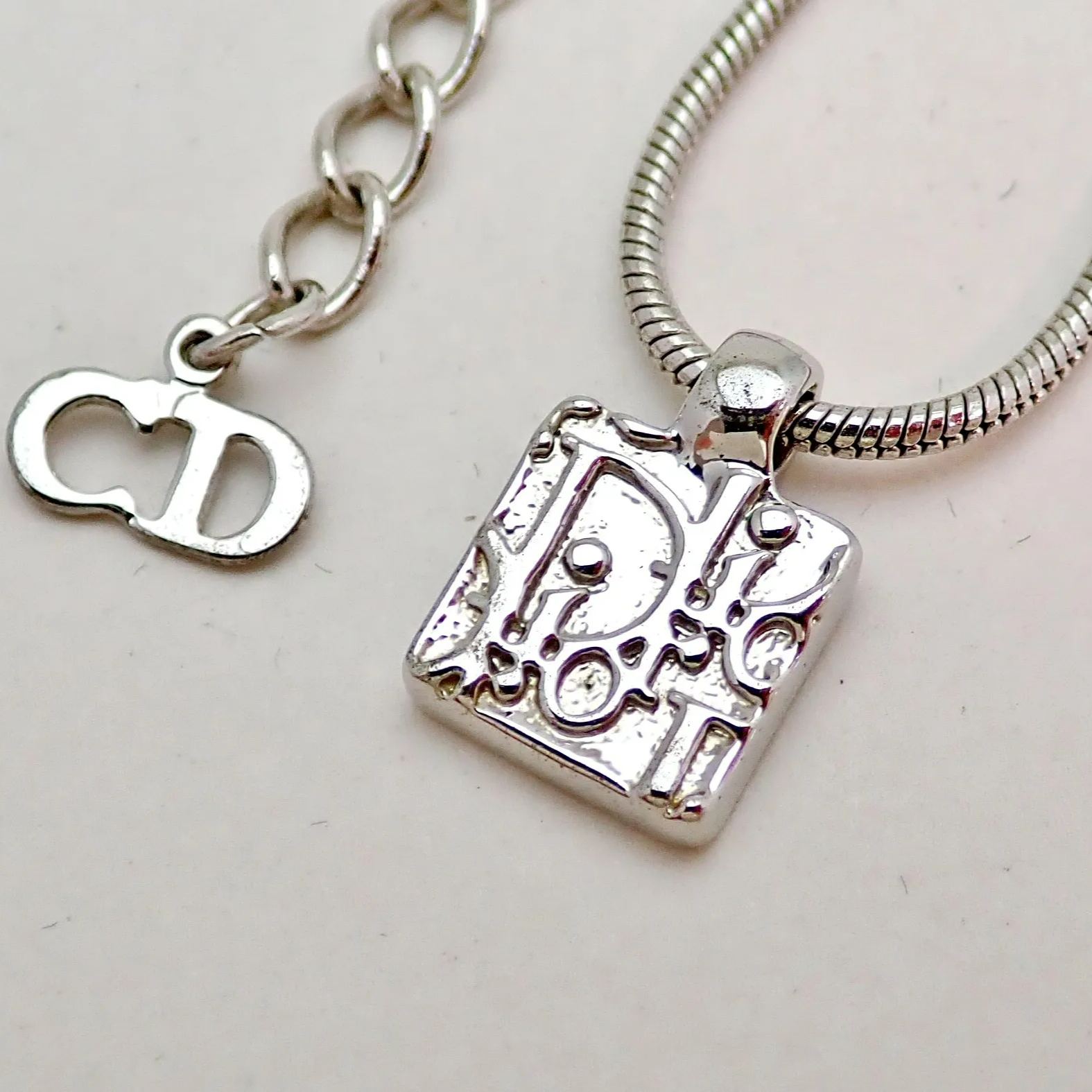 D Square Vintage Necklace