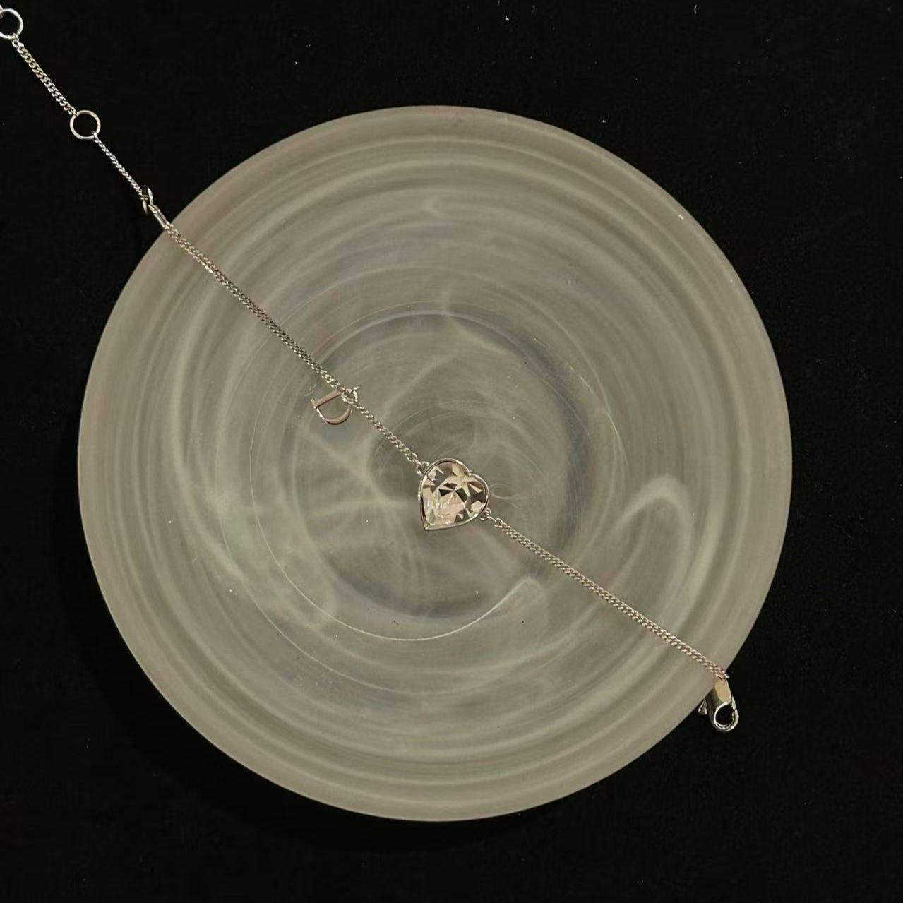 D Heart Diamond Bracelet