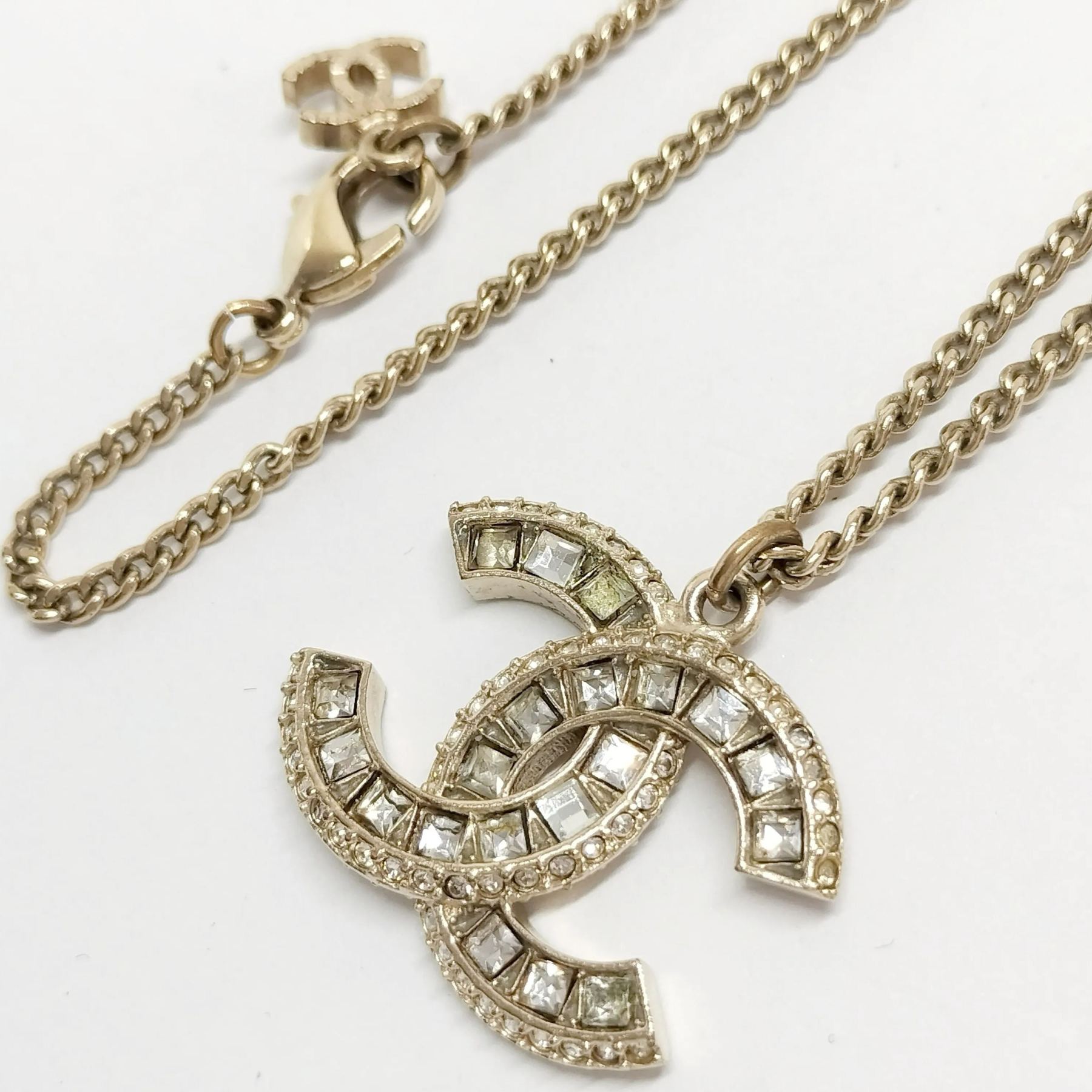 C Double C Square Diamond Necklace