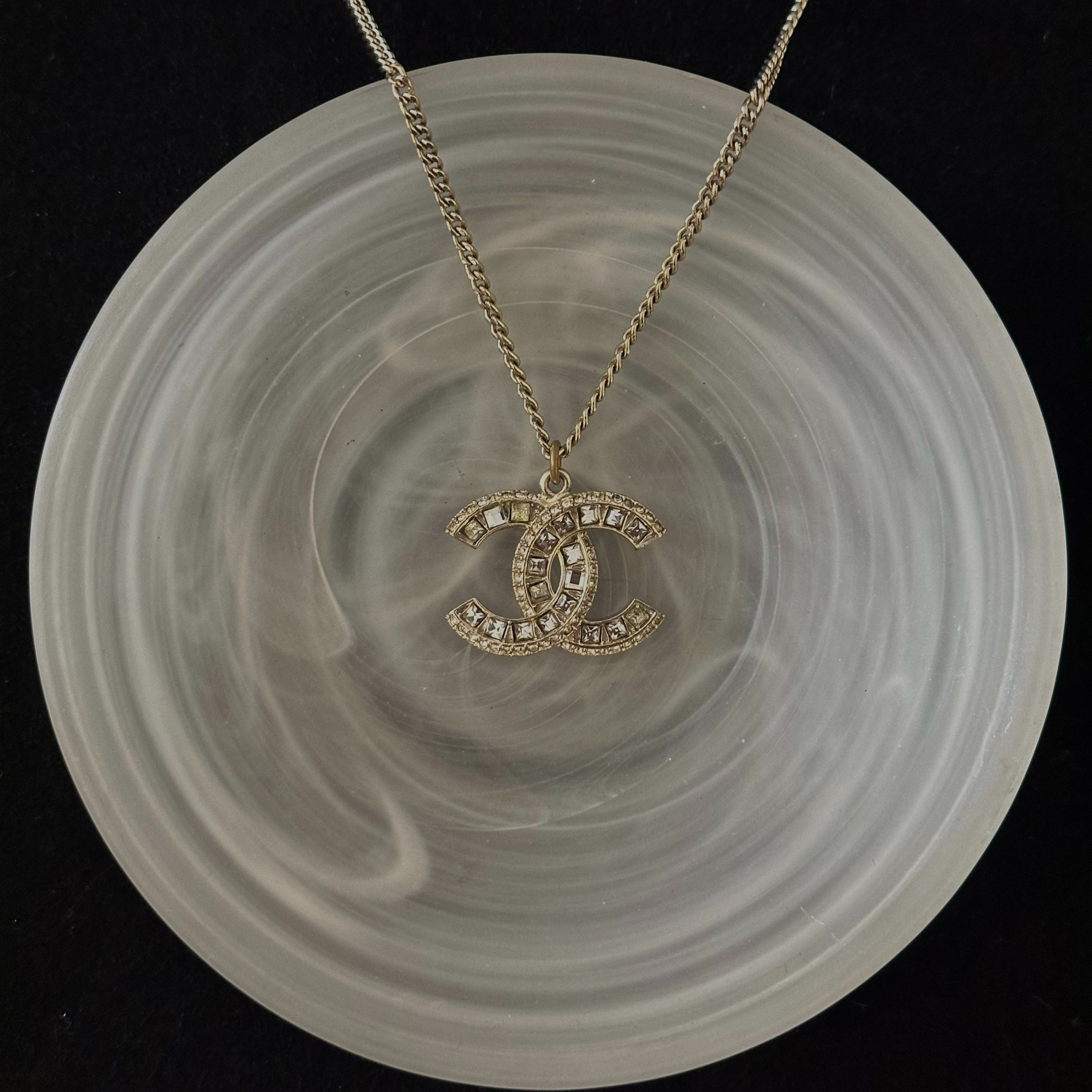 C Double C Square Diamond Necklace