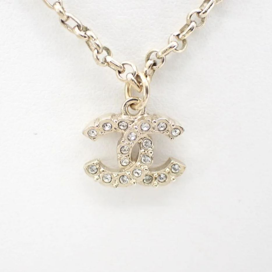 C Double C rhinestone necklace