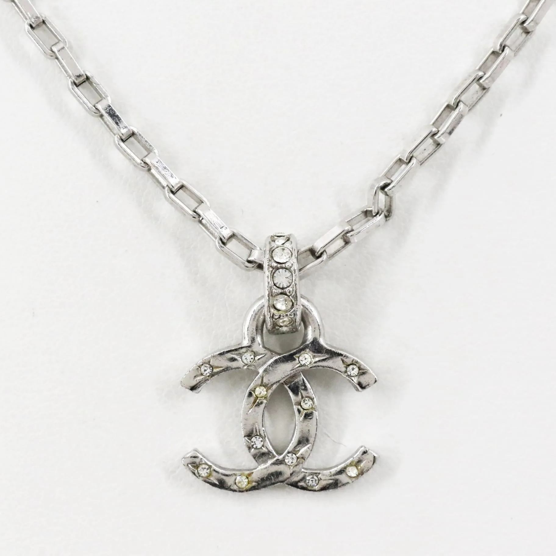 C Double C rhinestone necklace