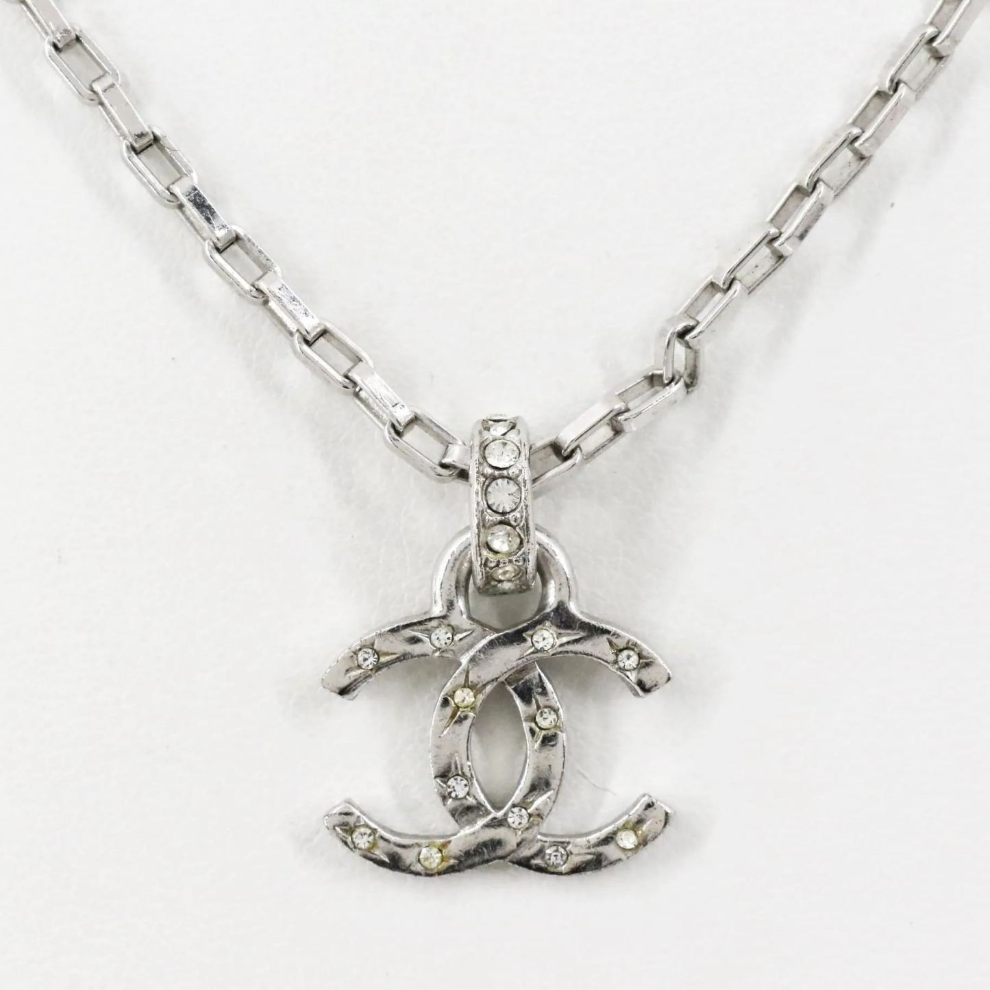 C Double C rhinestone necklace