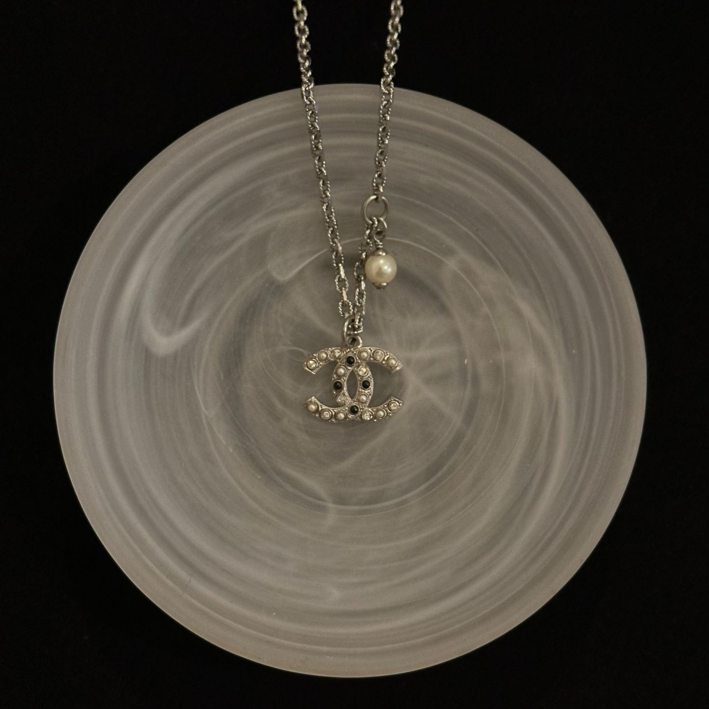 C Double C Pearl Necklace