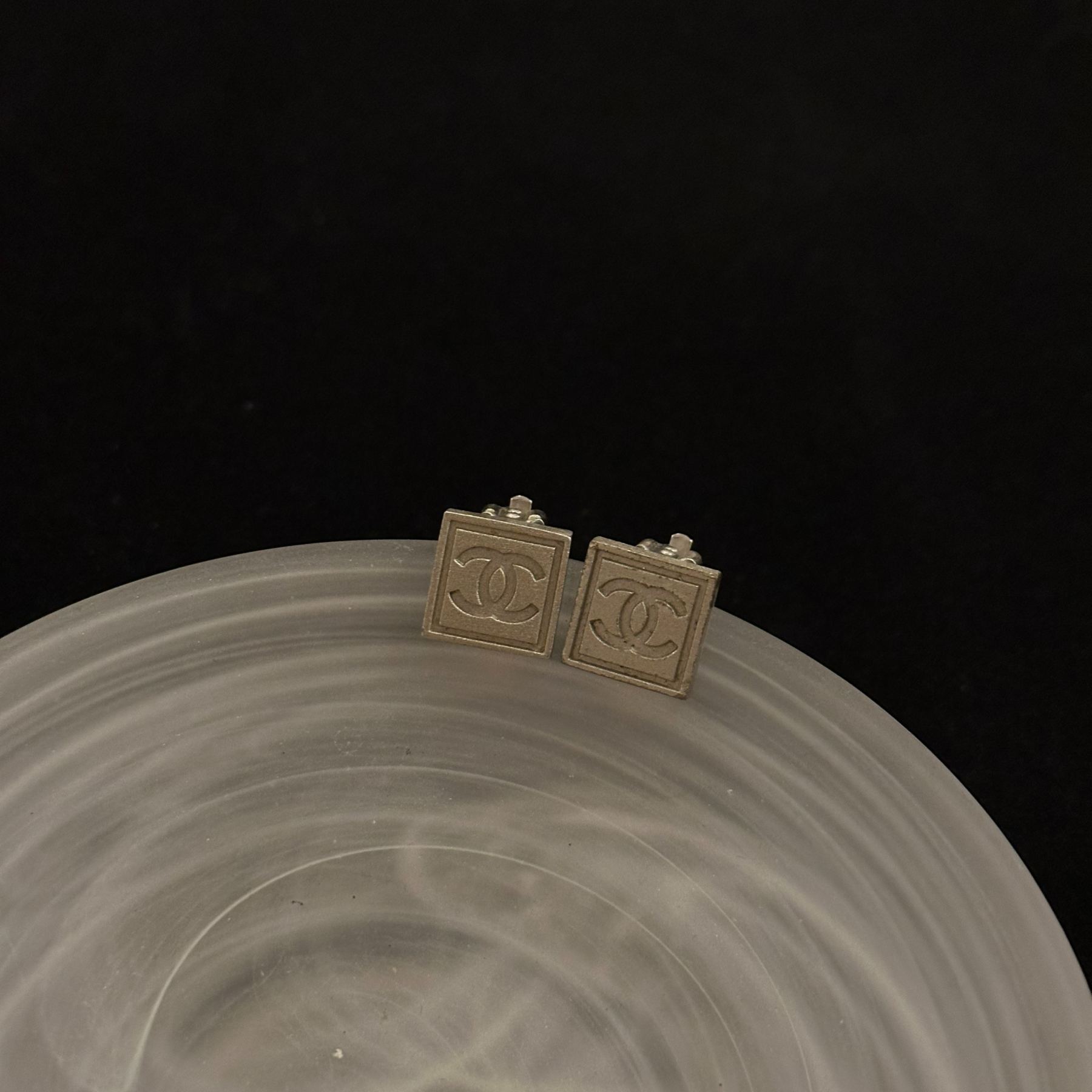 C Square logo ear clips