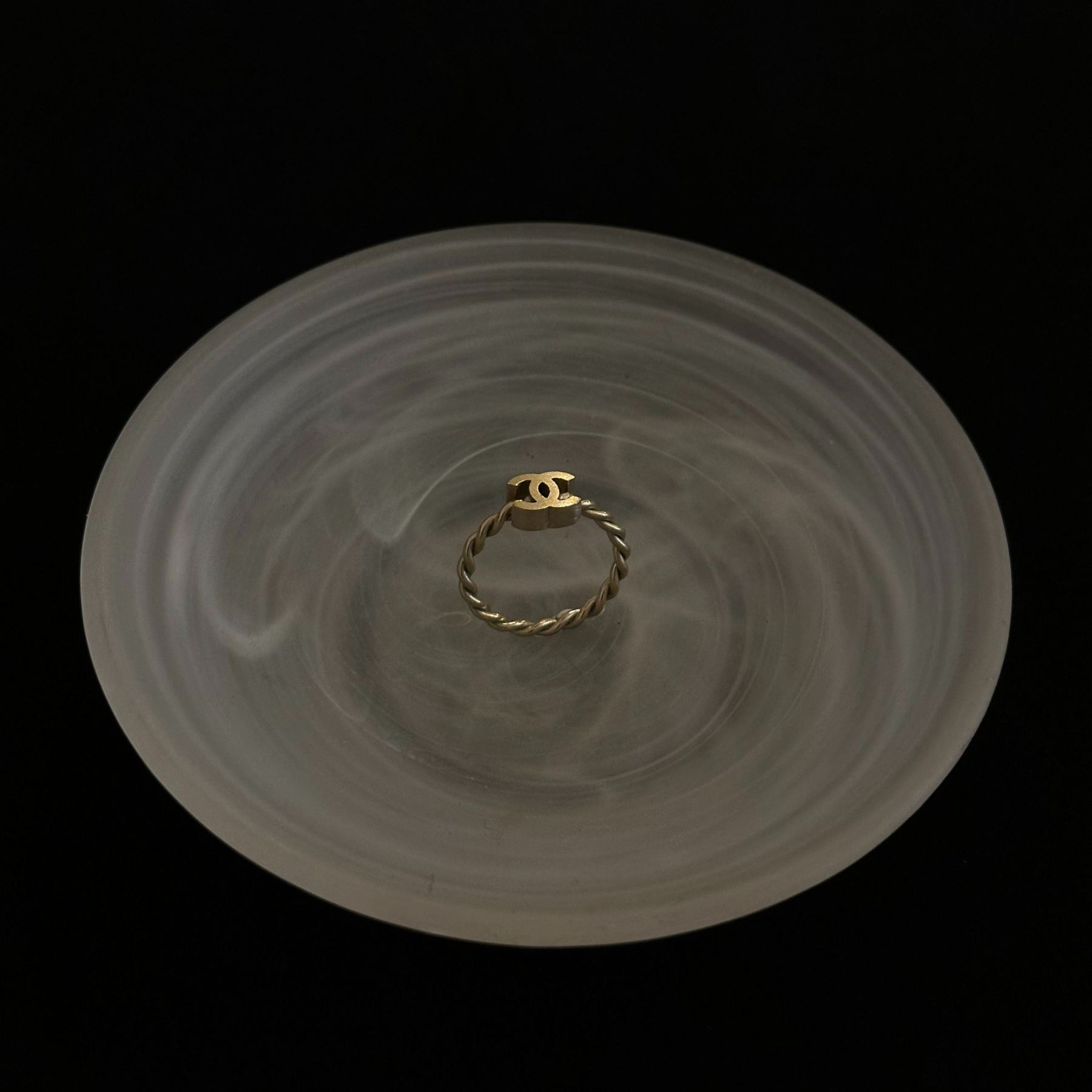 C Gold Double C Ring