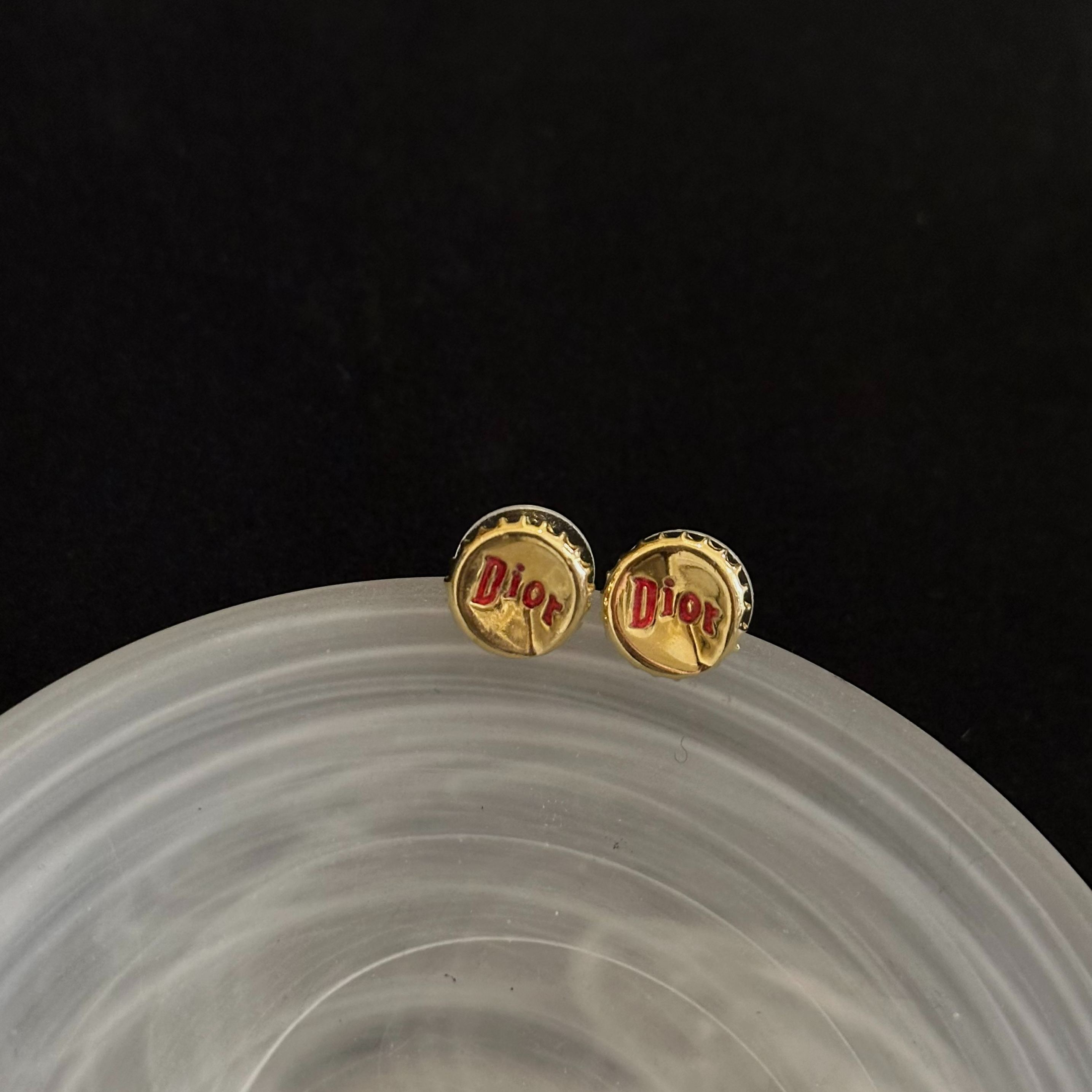 D Bottle cap earrings